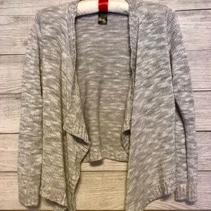 Blush & Bloom marbled gray draped girls cardigan